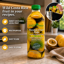 Load image into Gallery viewer, Jungle Pulp PASSION FRUIT Puree Mix from Costa Rica 1 lt