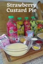 Load and play video in Gallery viewer, strawberry custard pie
