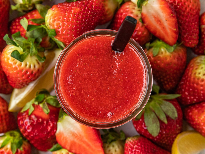 Strawberry Puree (No blender) Easty Step by Step Recipe for Cakes and Desserts