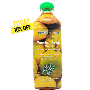 Jungle Pulp PASSION FRUIT Puree Mix  from Costa Rica- 1 lt