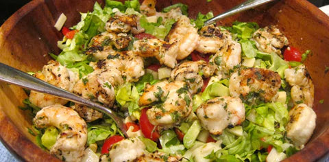 Grilled Shrimp and Hearts of Palm Salad