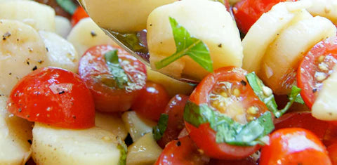Hearts of Palm and Cherry Tomato Salad