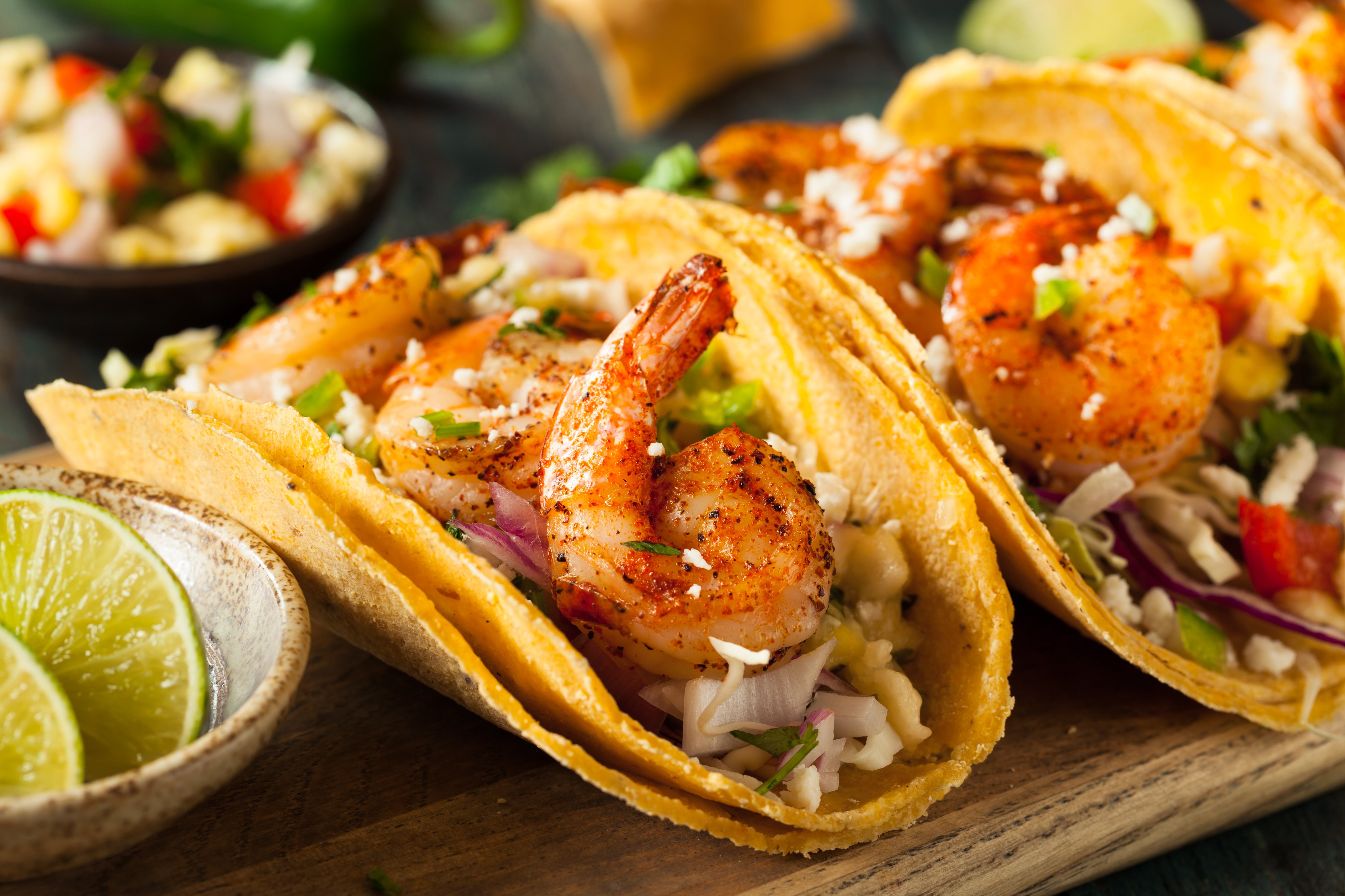 shrimp mango
